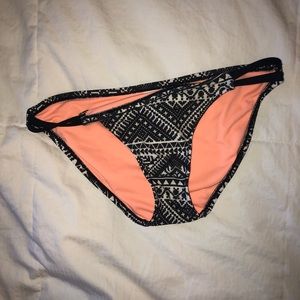 Black and white bikini bottoms